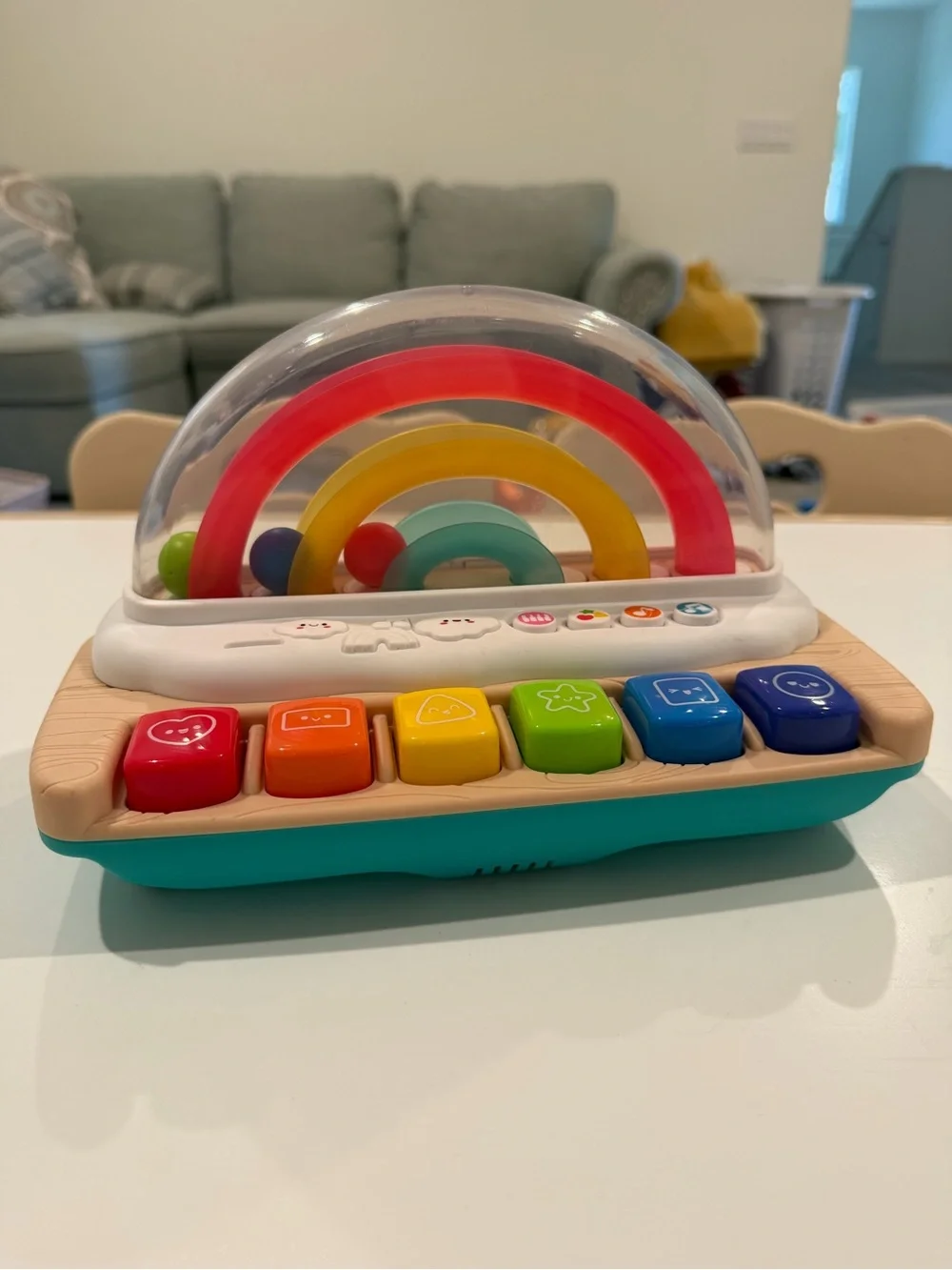 Multi-Color Musical Rainbow Piano Toy for Kids